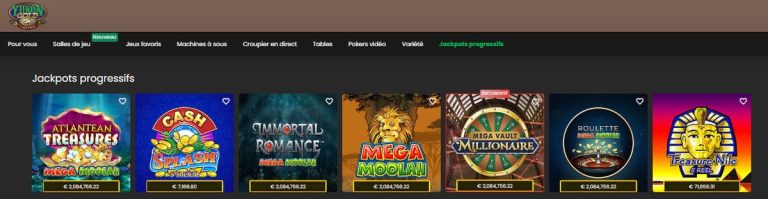 Yukon Gold Casino Jackpots